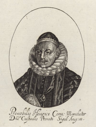 Porträtt av Sir Henry Montagu av English School