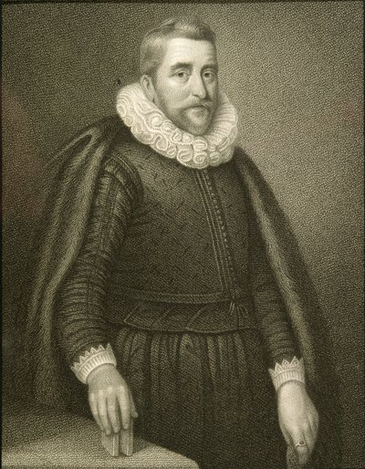 Porträtt av Sir Henry Wotton (1568-1639) från "Lodge