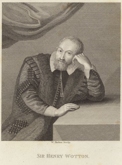Porträtt av Sir Henry Wotton av English School