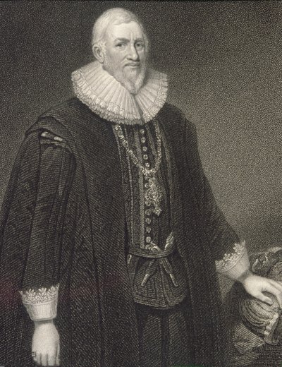 Porträtt av Sir Hugh Middleton (1560-31), från "Lodge