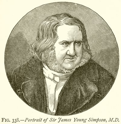 Porträtt av Sir James Young Simpson, M.D. av English School