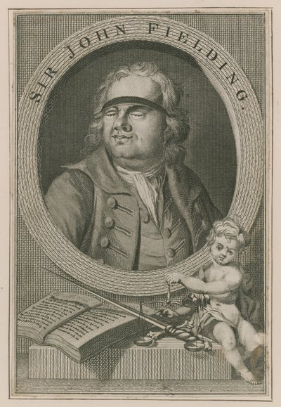 Porträtt av Sir John Fielding av English School