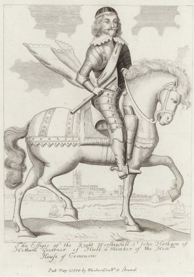 Porträtt av Sir John Hotham den yngre av English School