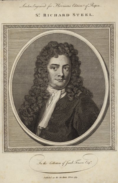 Porträtt av Sir Richard Steele av English School