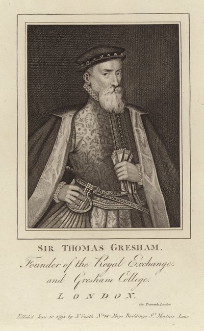 Porträtt av Sir Thomas Gresham av English School