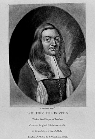 Porträtt av Sir Thomas Pilkington, från "Characters Illustrious in British History", av Richard Earlom och Charles Turner, 1815 av English School