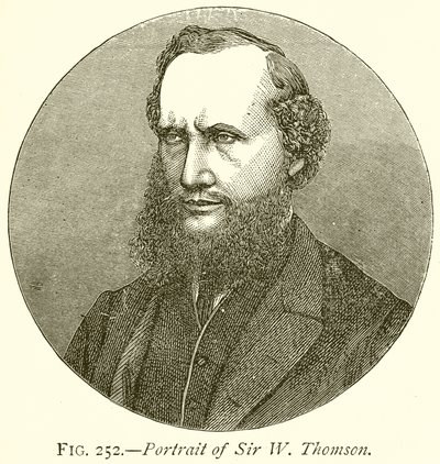 Porträtt av Sir W. Thomson av English School