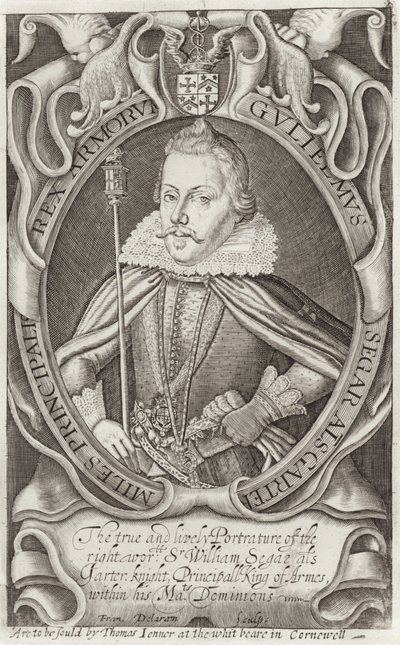Porträtt av Sir William Fresh av English School