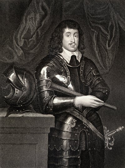 Porträtt av Spencer Compton (1601-43) 2nd Earl of Northampton, från Lodges British Portraits, 1823 av English School