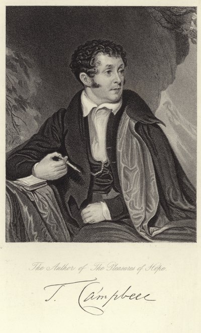 Porträtt av Thomas Campbell av English School
