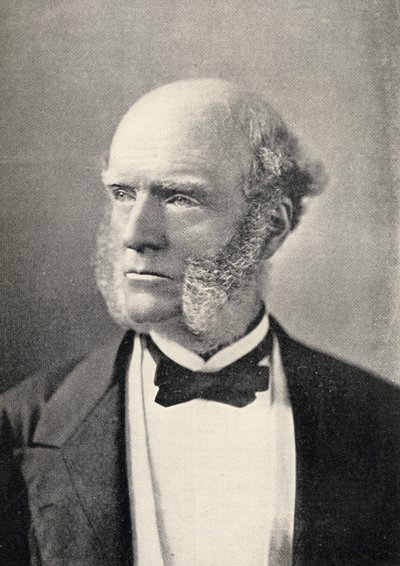 Porträtt av Thomas Hughes (1822-96) av English School
