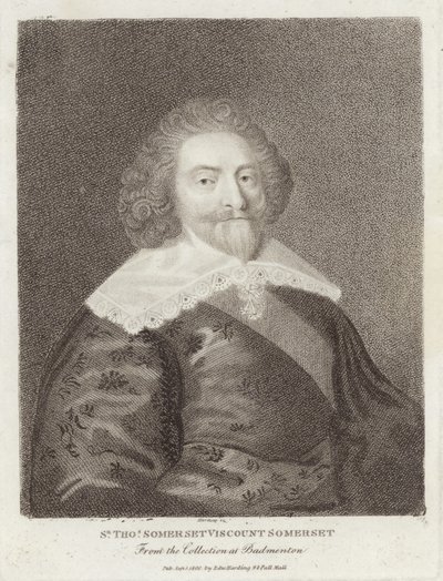 Porträtt av Thomas Somerset av English School