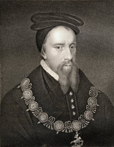 Porträtt av Thomas Stanley (1435-1504) 1st Earl of Derby, från Lodges British Portraits, 1823 av English School