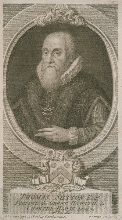 Porträtt av Thomas Sutton av English School