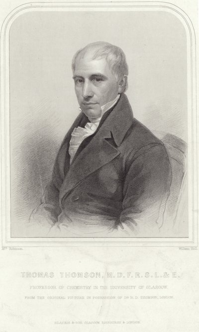 Porträtt av Thomas Thomson av English School