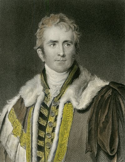 Porträtt av William Amherst av English School