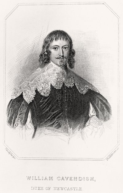 Porträtt av William Cavendish, hertig av Newcastle, 1835 av English School