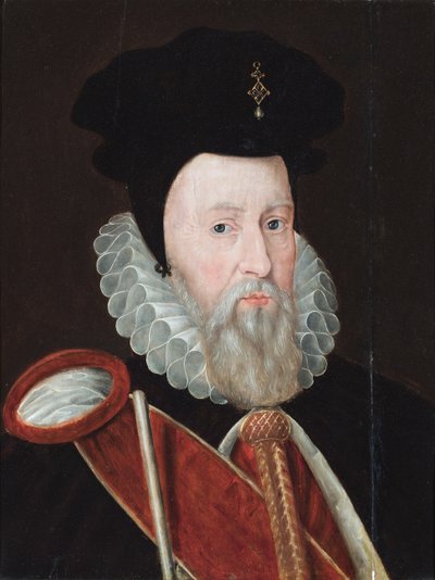 Porträtt av William Cecil, Lord Burghley av English School