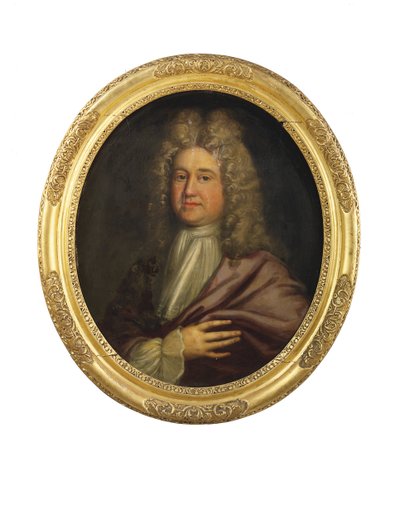 Porträtt av William Cookson, tidigt 1700-tal (olja på duk) av English School