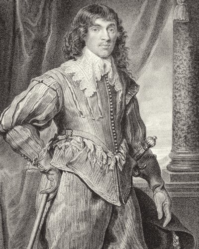 Porträtt av William Hamilton, 2:e hertig av Hamilton (1616-51), från "Lodge