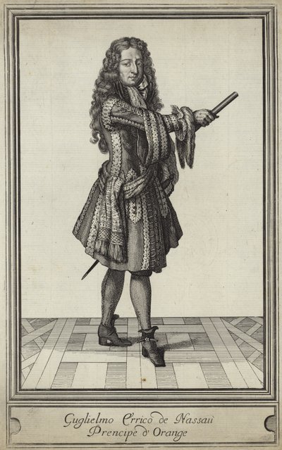 Porträtt av William III av England av English School