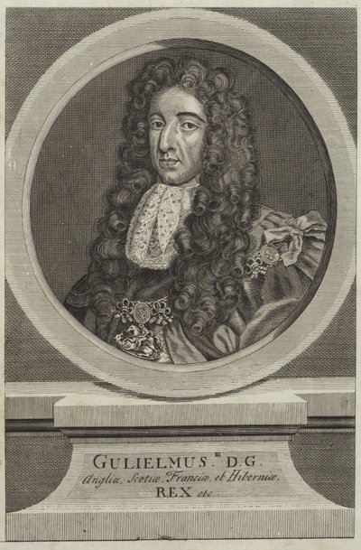 Porträtt av William III av England av English School
