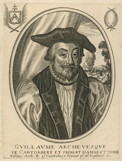 Porträtt av William Laud av English School