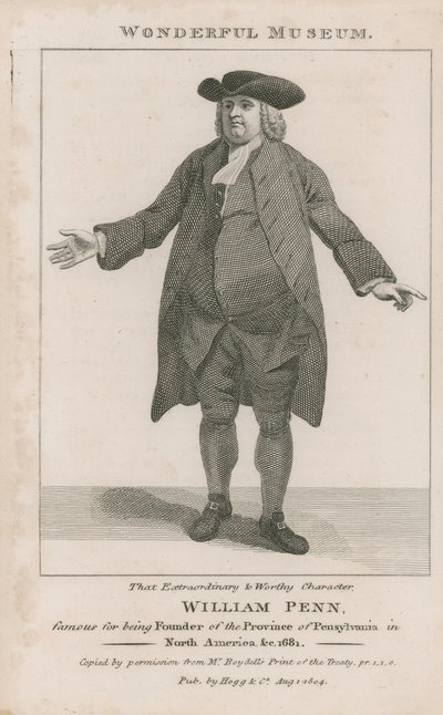 Porträtt av William Penn av English School