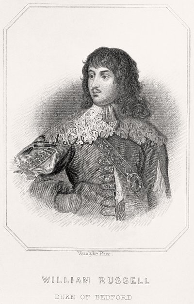 Porträtt av William Russell, hertig av Bedford, 1835 av English School