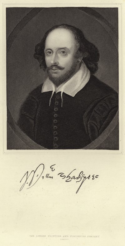 Porträtt av William Shakespeare av English School