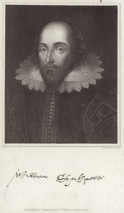 Porträtt av William Shakespeare av English School