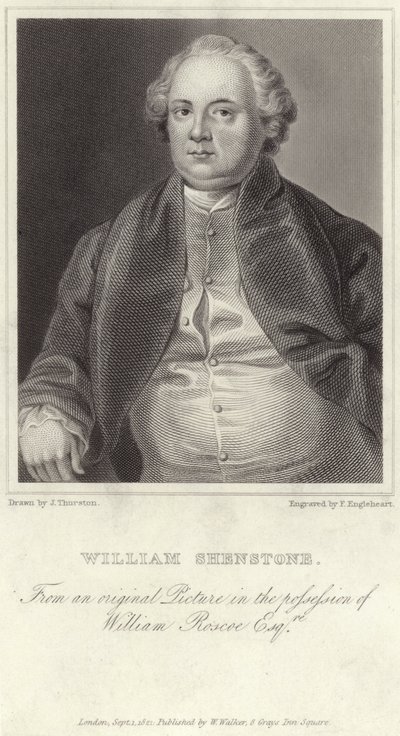 Porträtt av William Shenstone av English School