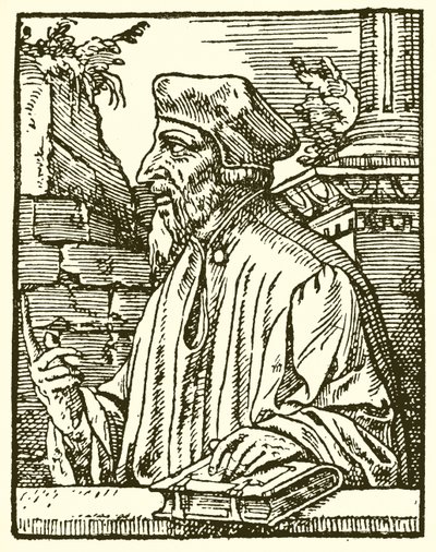 Porträt von Wycliffe von English School