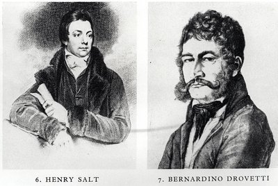 Porträtt av Henry Salt (1780-1827) och Bernardino Drovetti (1776-1852) av English School