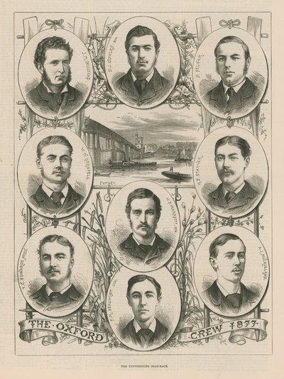 Porträtt av 1877 års besättning i Oxford av English School