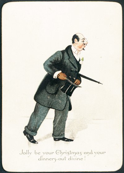 Posh Gentleman, julkort av English School