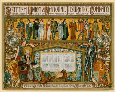Affisch för Scottish Union & National Insurance Company av English School