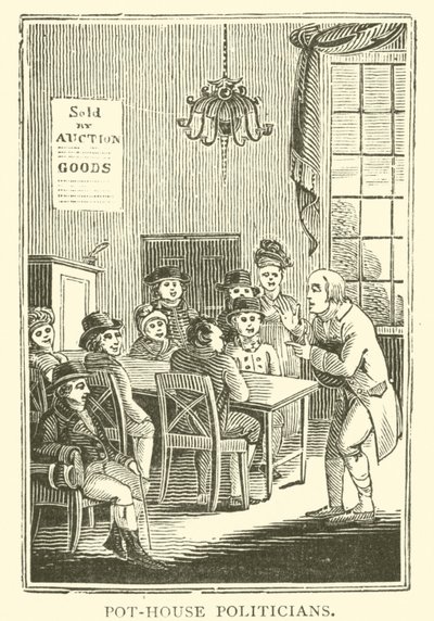 Potthuspolitiker (träsnitt) av English School