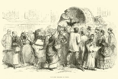 Fjäderfäförsäljare i Paris, oktober 1870 av English School