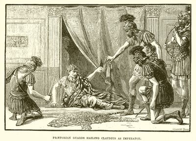 Praetorian-vakter hyllar Claudius som imperator av English School