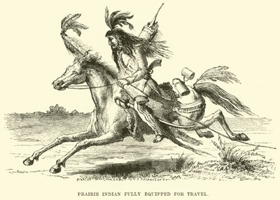 Prairie Indian fullt utrustad för resor av English School