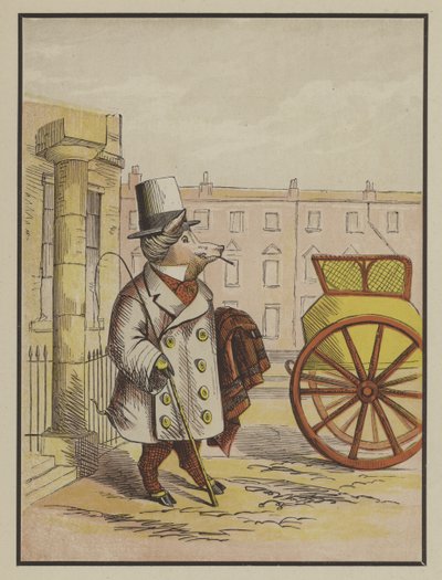Precocious Piggy (färg litho) av English School