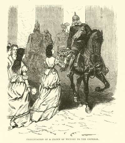 Presentation av en segerkrona till kejsaren, mars 1871 av English School