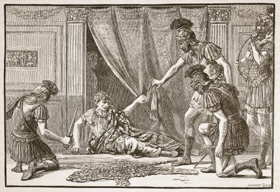 Pretorianska vakter hyllar Claudius som imperator av English School