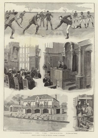 Prins Albert Victor vid Trinity College, Cambridge av English School
