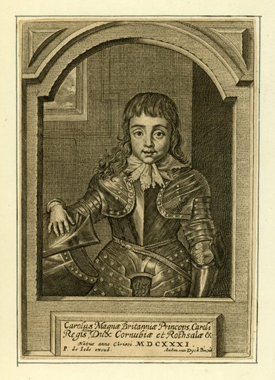 Prins Charles, blivande kung Karl II av English School
