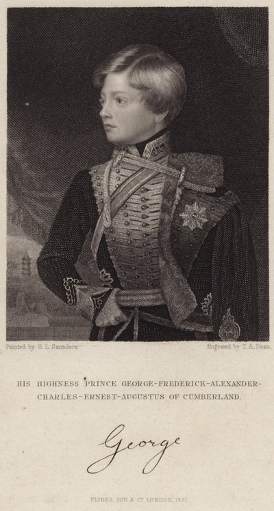 Prins George-Frederick-Alexander-Charles-Ernest-Augustus av Cumberland av English School