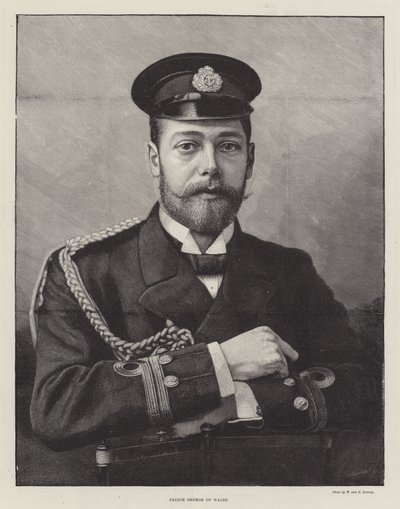 Prins George av Wales (gravyr) av English School