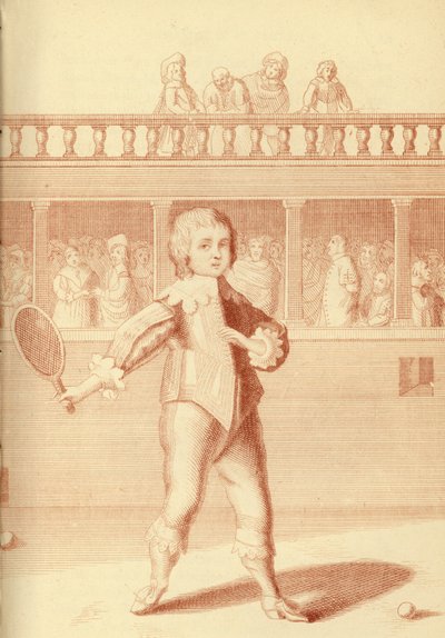 Prins James, hertig av York, spelar tennis av English School