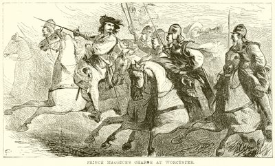 Prince Maurices Charge i Worcester av English School